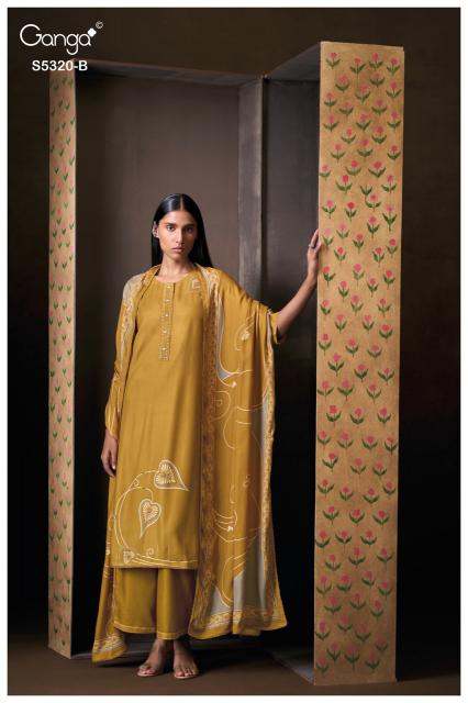 Ganga juvia 5320 unstitched wholesale dress material